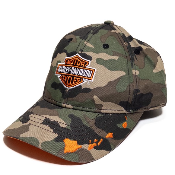 Harley Davidson Honolulu Camo Cap Adjustable Strap Aloha Hawaii Men - Picture 3 of 13